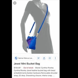 Cynthia Rowley Mini Jewel Bucket Bag NWT